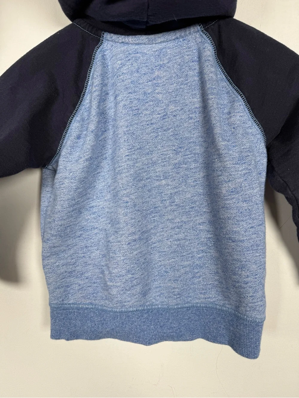 Baby Gap Toddler Boy Colorblock Fleece Zip Hoodie Blue Navy 3T